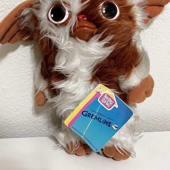 Vintage Gremlins GIZMO Hasbro Softies Plush 1984 With Tag 10 inches - Picture 3 of 16